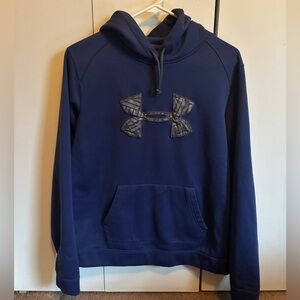 Blue under armour hoodie size large